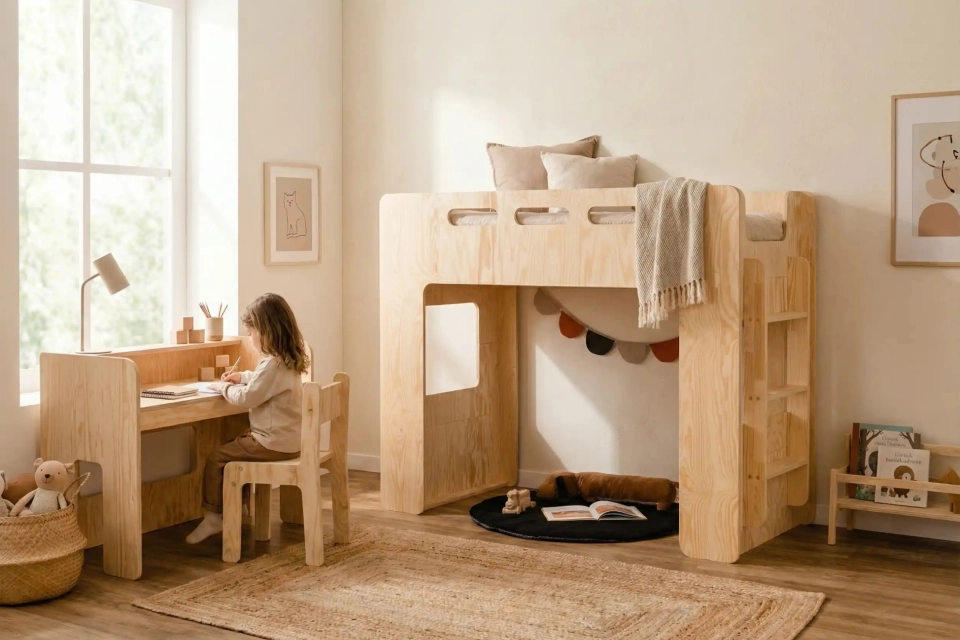 Łóżko dziecięce z biurkiem - kiedy się opłaca?